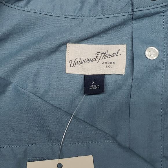 Universal Thread Periwinkle Blue Blouse XL Cap Sleeve Lightweight Cotton Top - Picture 6 of 9